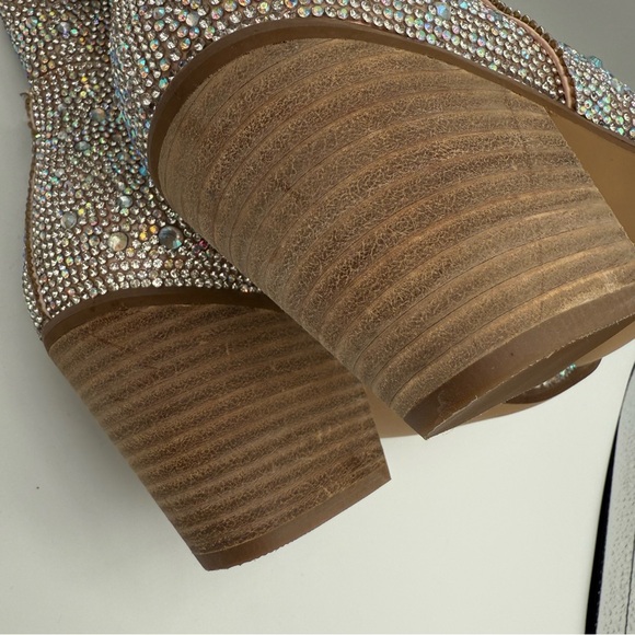 Matisse Harlow Sparkly Rhinestone Western Ankle Crystal Cowgirl Booties Size 7.5 - Picture 8 of 16